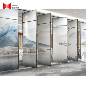 Buy cheap 80mm Thickness Folding Movable Partition Wall Custom Pattern Surface from wholesalers
