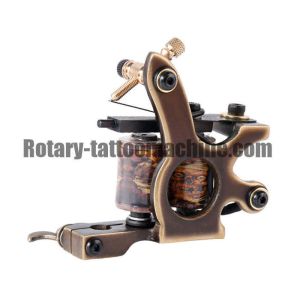 Buy cheap Handcrafted Copper Coil Tattoo Machine 10 Wraps Pure Brass Coils For shading 8 Wraps For Lining from wholesalers