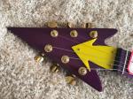 Custom guitar shop prince guitar Purple color boat anchor electric guitar with