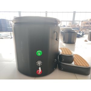 Portable Vertical Round Ice Bath Barrel Outdoor Cold Plunge Tub