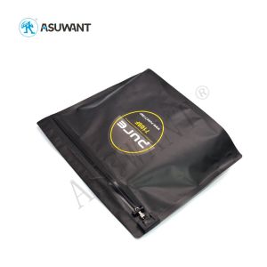 Buy cheap Biodegradable Custom Greaseproof Black Disposable Zipper Packaging Plastic Bag from wholesalers