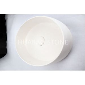 Buy cheap Commercial Cylindrical Stone Sink Basin , Unusual Bathroom Sinks Long Lifetime from wholesalers