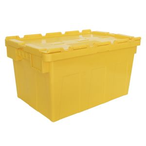 Buy cheap Accetable Tourtop Attached Lid Plastic Container Crate with ISO9001 Certificate from wholesalers