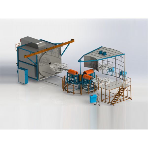Buy cheap 20-30 Cycles/Hour Flexible Turret Rotomolding Machine OEM ODM from wholesalers