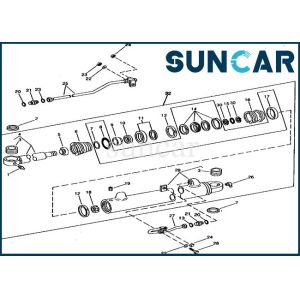 Buy cheap RE15905 Replacement Boom Cylinder Seal Kit Fits 690B 690C JOHN DEERE Models from wholesalers