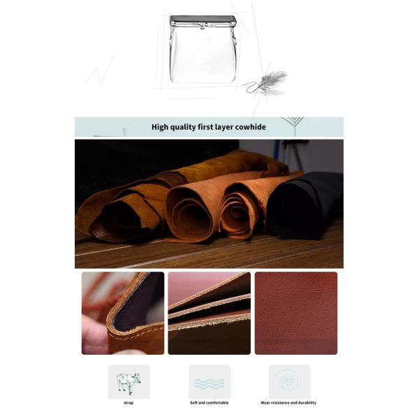 Low MOQ Genuine Leather Chain Sling Shoulder Bag for Women Mini Coin Purse Keychain