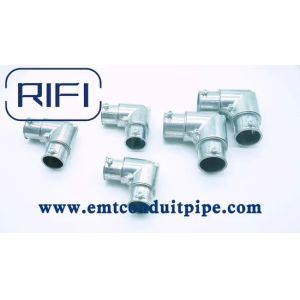 Buy cheap 1/2"-1" EMT Capped Corner Coupling for 90 Degree Bend with Set Screw Connection from wholesalers