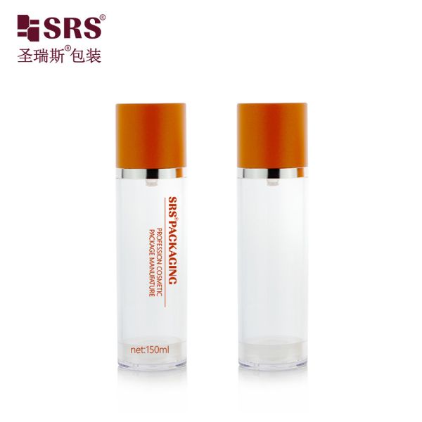 A0215 50ML 120ML 150ML Empty Plastic Stylish Durable AS Vacuum Airless Lotion Bottle Perfect for Indoor and Outdoor Use