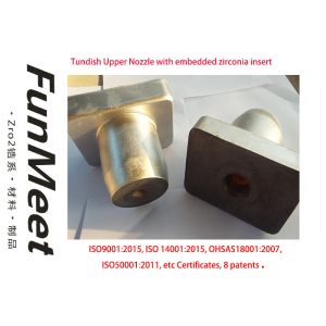 Buy cheap HP Composite Tundish Nozzle , Upper Nozzle With Embedded Zirconia Insert from wholesalers