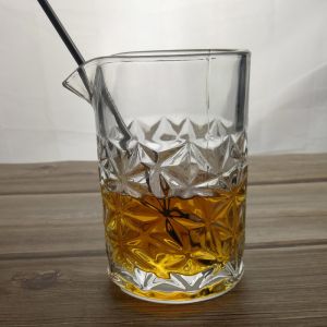 Buy cheap 450ml Engraved Scotch Mixing Glasses With Embossed Pattern from wholesalers