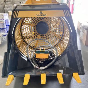 Excavator Attachment Rotating Screening Bucket Rotating Screening Bucket