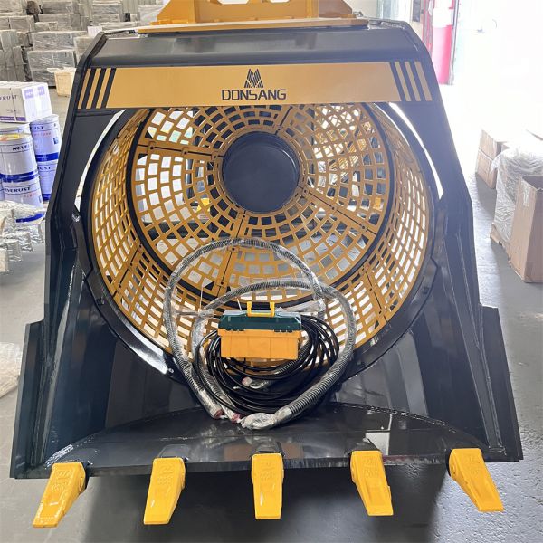 Excavator Attachment Rotating Screening Bucket Rotating Screening Bucket