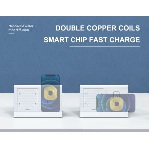 3 In 1 Multifunction Wireless Charger humidifier aroma diffuser 15W 9V