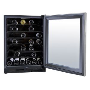 52 Bottles Single Zone Beverage Cooler Refrigerator With High Working Efficiency