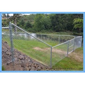 China Galfan Coated Steel Chain Link Security Fence 3ft 5mm Wire Diameter on sale