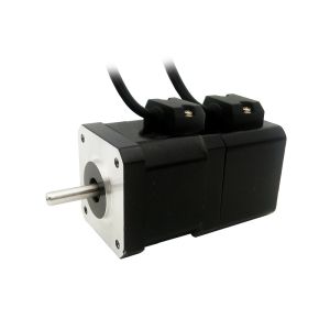Buy cheap 2phase NEMA17 Stepper Motor with permanent magnet brake motor torque 0.4N.m(57oz-in) 1.5A 4-lead from wholesalers