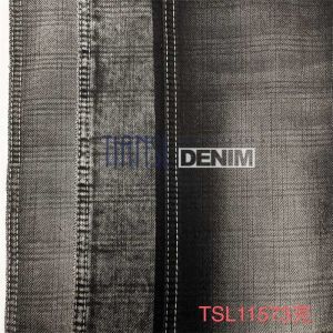 Stretch Knitted Dobby Denim Fabric In Bulk 11 oz