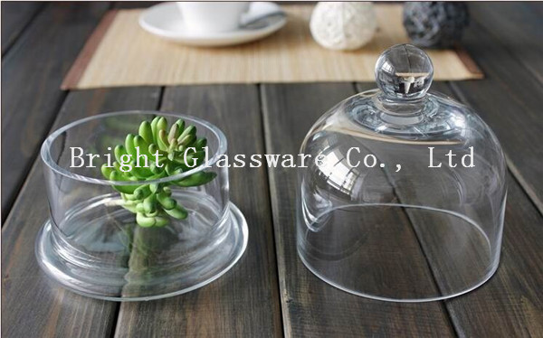 Buy cheap Clear handmade glass lamp shade glass cake cover from wholesalers