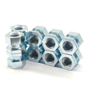 Buy cheap Customized Zinc Plated Nuts Electroplated Hexagon Head Nut Blue White from wholesalers