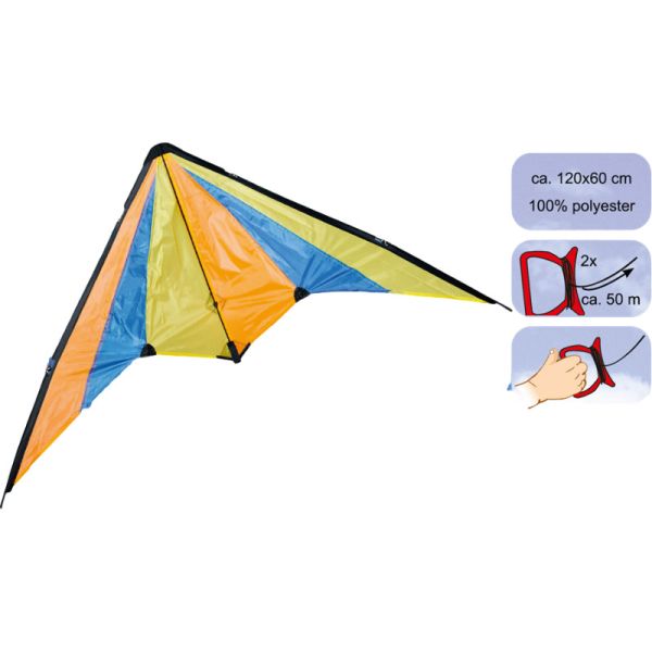 Buy cheap Display 120*60cm OEM ODM Polyester Material Delta Stunt Kite from wholesalers