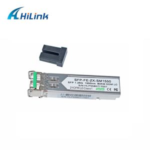LC SFP Transceiver Module DOM 1.25G 1000BASE 80KM 1550nm SMF 1.25G Optical