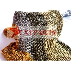 Chrome Plate Ring Mesh Curtain In Chainmail