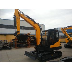 6.5 Ton Steel Track Small Ditch Digger Excavator Small Size With Kubota Engine
