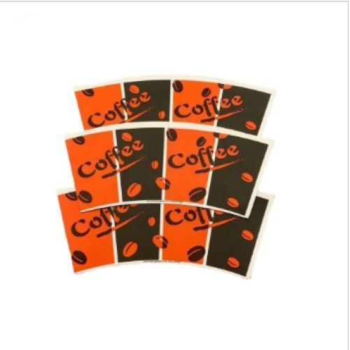 FSC Certification Custom Printed Paper Fan Disposable Coffee Beverage Paper Cup