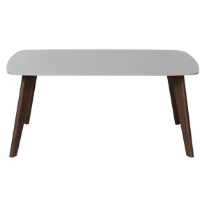 DT-1025 Modern Ceramic Top and Wooden Leg Kitchen Table Knock-Down Fixed Type