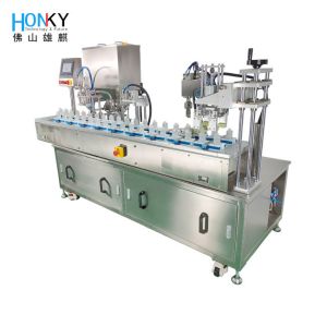 Glass Bottle Liquid Foundation Filling And Capping Machine Full Automtaic