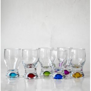Buy cheap Handpainted Rainbowl Bottom Crystal Shot Glasses For Pub from wholesalers