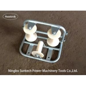 10 KN Corner Cable Roller Three Sheave Corner Ground Roller Stringing Tools