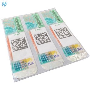 Buy cheap Custom Order Accepted Security Paper Adhesive Tax Stamp Sticker from wholesalers