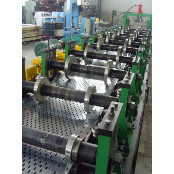 Buy cheap 200 - 500mm Width Cable Tray Scaffolding Walk Board Rolling Form Machine 22KW from wholesalers