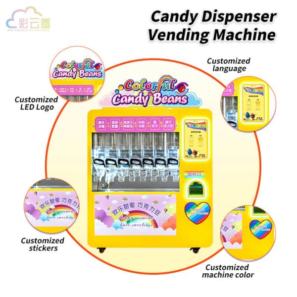 Buy cheap Robotic Arm Candy Dispenser Vending Machine Customized With LED Screen from wholesalers