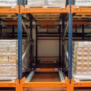 Buy cheap Heavy Duty Q355B Push Back Pallet Racking System for Warehouse Storage High Capacity from wholesalers