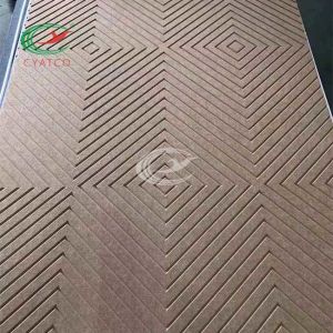 Buy cheap V Groove Cutting Felt Wall Panels Stable PET Material Practical from wholesalers
