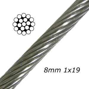 Buy cheap Customized Length 7x19 1/16 Inch AISI304 Marine Grade Stainless Steel Wire Rope Cable with Tolerance Durable from wholesalers