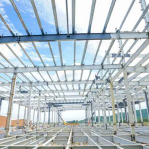 Buy cheap Light Weight Modular Prefabricated Metal Industrial Warehouse Construction Wind Resistant from wholesalers