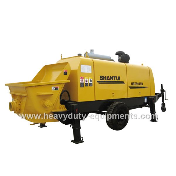 SHANTUI HBT8016R concrete pump trailer adopts original VOLVO diesel engine