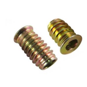 Buy cheap Titanium Galvanized Finish Furniture Insert Furniture Nutstraight Through Embedded Hreaded from wholesalers