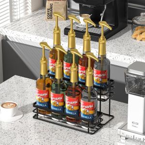 Buy cheap Function 2 Tier Coffee Syrup Stand Holder Rack for Coffee Bar Standard or Nonstandard from wholesalers