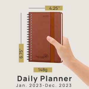 Buy cheap FSC POPRUN Custom Planner 2023 , Vegan Leather Pocket Size Weekly Planner  from wholesalers