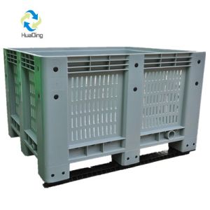 Buy cheap Medium Duty food containers 1200x1000 box pallet collapsible Plastic Pallet Box from wholesalers