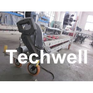 Steel 29 - 26 ga Portable Rainspout Roll Forming Machine for Rainwater Downpipe