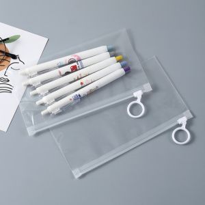 Buy cheap Customizable Zipper Pencil Bags Eco Friendly Transparent Reusable from wholesalers