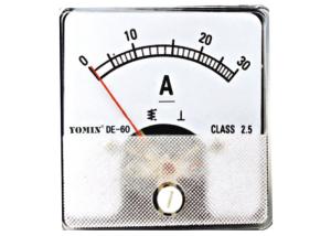 Buy cheap Class 2.5 80 Size Dc Voltage Meter ,  Analog Moving Iron Ammeter AC from wholesalers