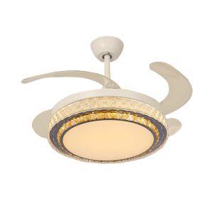 Buy cheap DC Smart Low Profile Ceiling Fan Retractable Blade Ceiling Fan With Light product