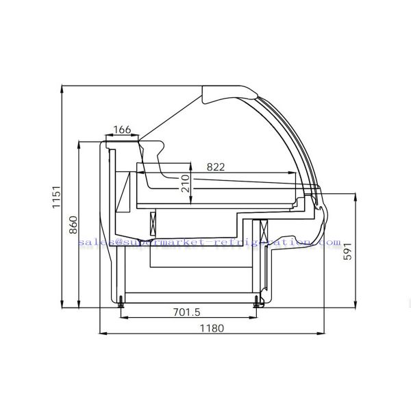 Buy cheap LittleDuck refrigerator display cabinet with CE certification - E6 ALASKA from wholesalers