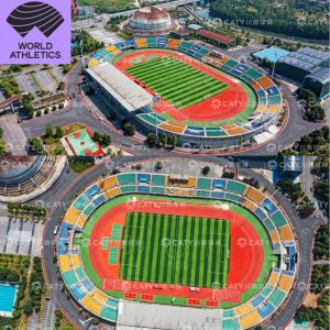 Buy cheap Schools' Seamless Rubberized Track Surface Decade-proof Rubber Track For Running with IAAF Certificate from wholesalers